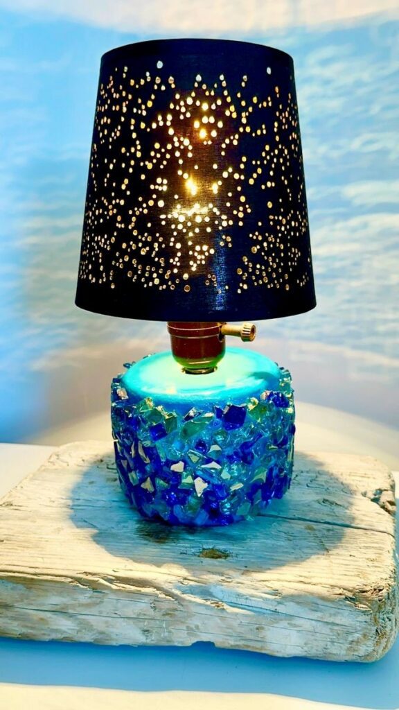 Gemmed Mini Toggle Buoy Lamp