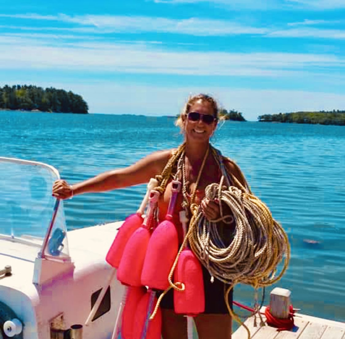 Karen Jalbert Standing Near The Dock
