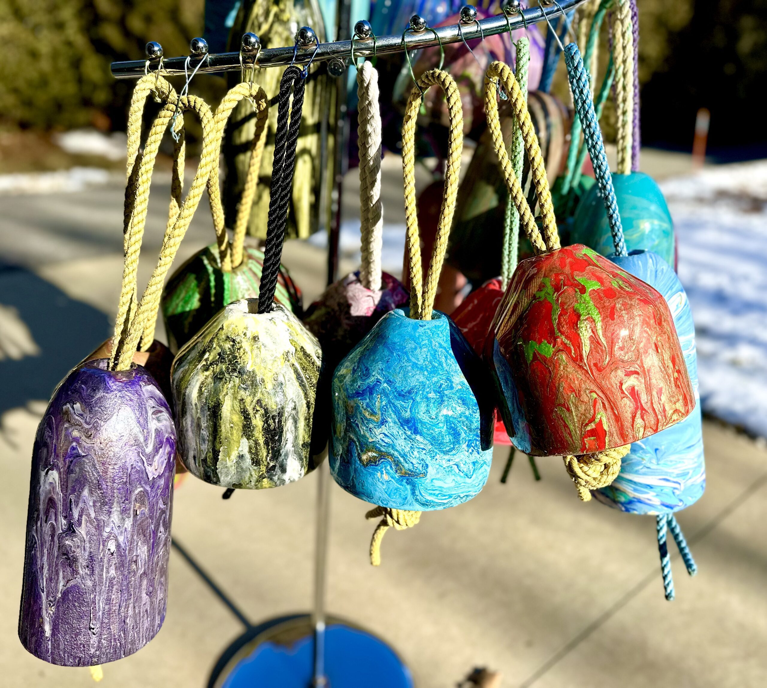 Drying Lobster Buoys