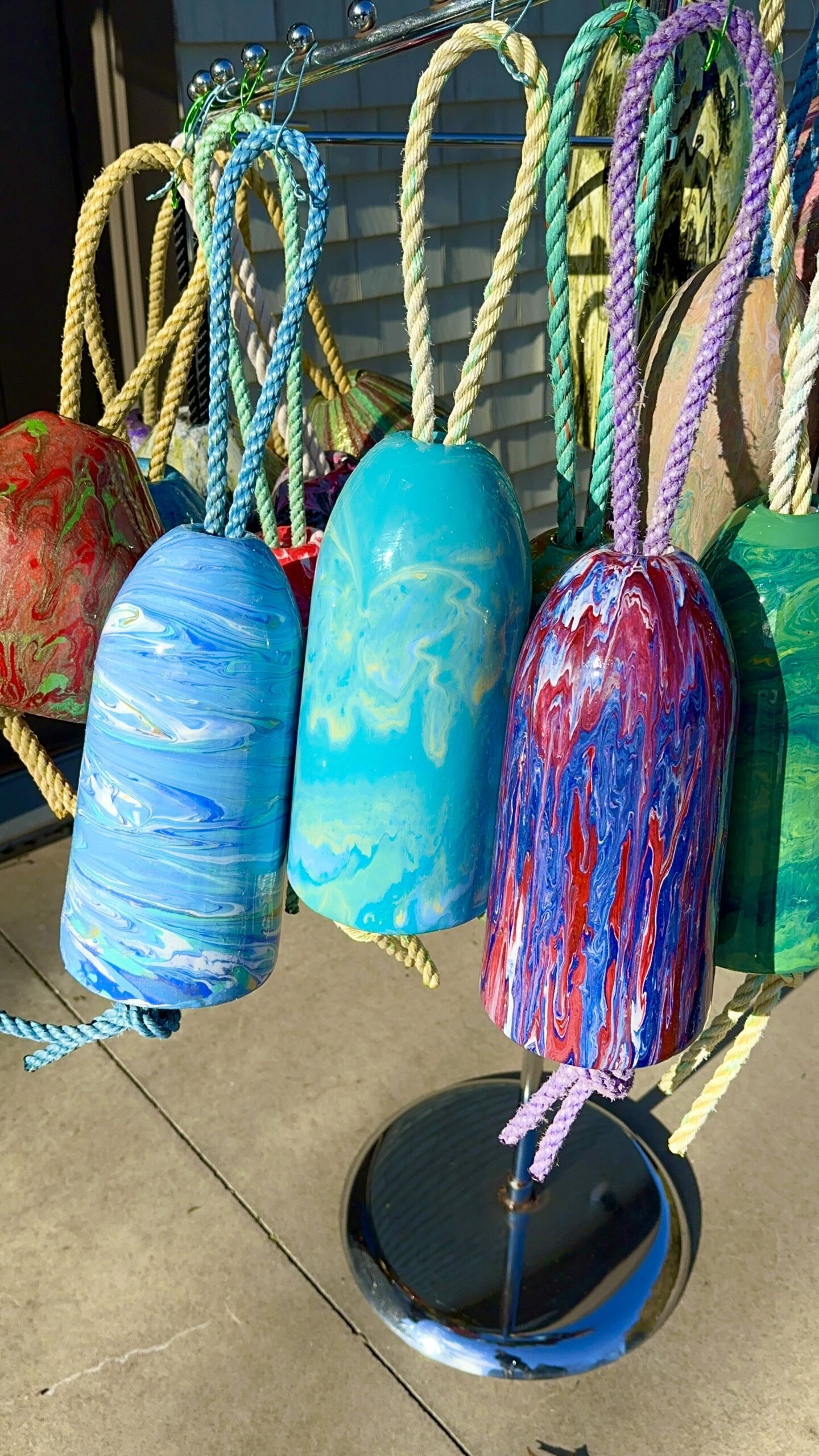 Drying Lobster Buoys